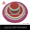 Fashion ladies custom sun paper hat